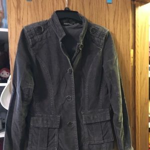 Gray Eddie Bauer button up jacket